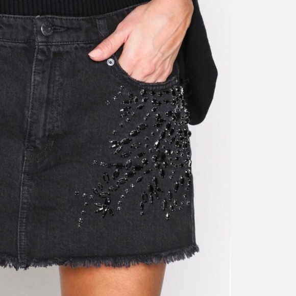 Free People Rhinestone Skirt✨ - Picture 6 of 6